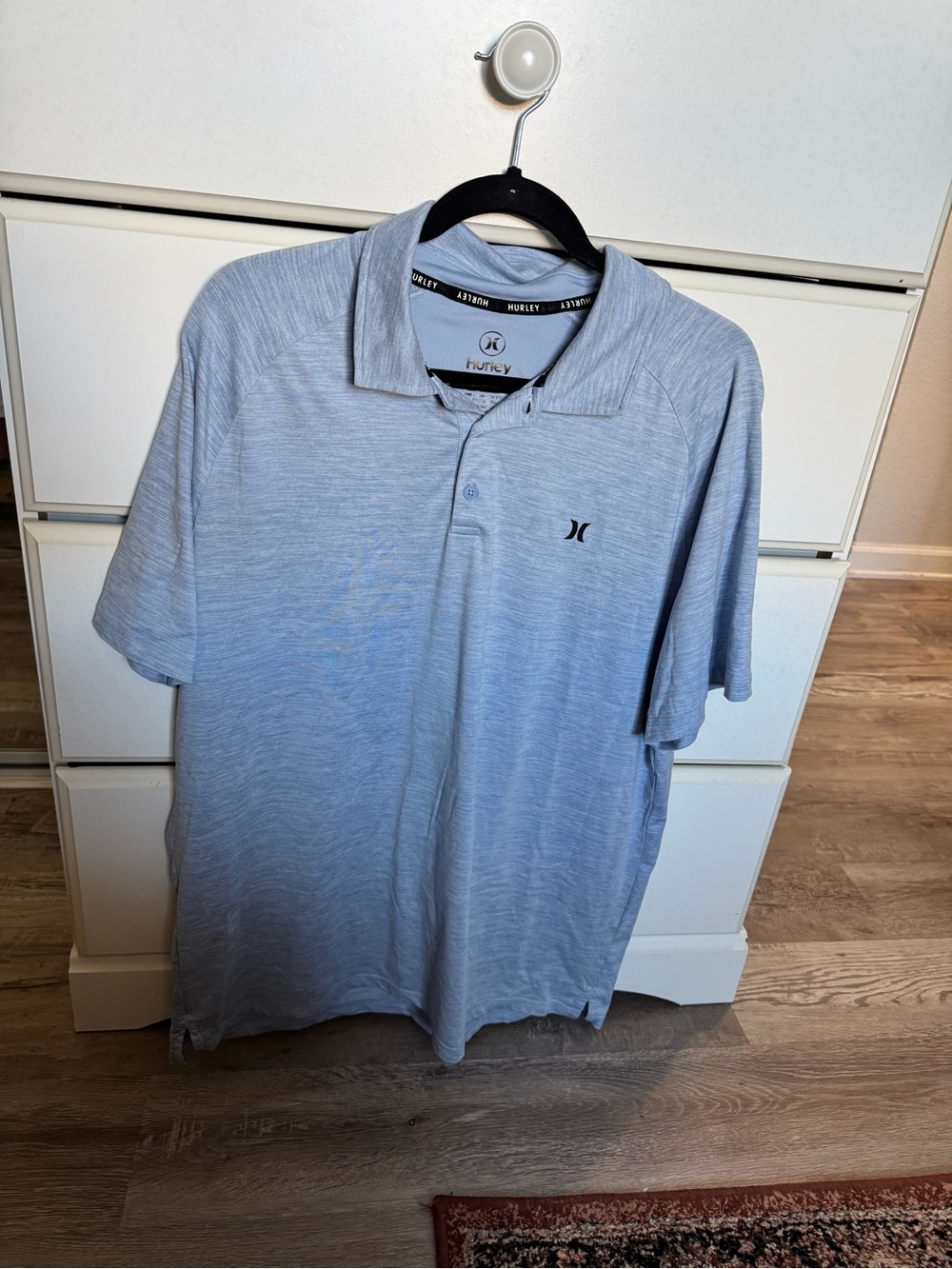 Hurley Men’s Heather Light Blue Polo